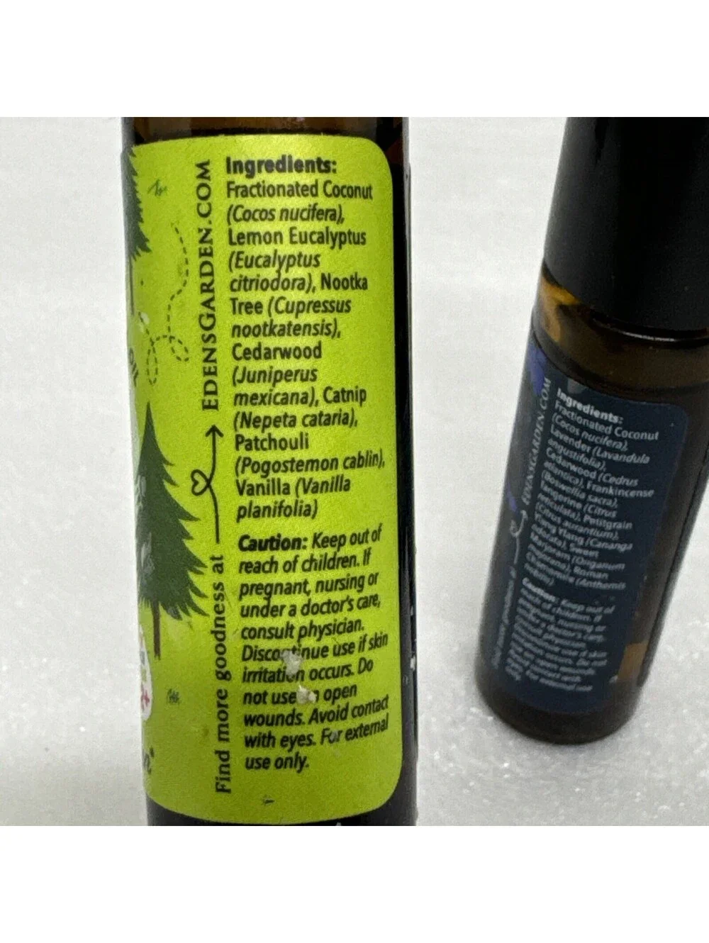 Lot Of 6 Edens Garden Roll On Essential Oils Pollen Buster Germ Ease Sleepy Time